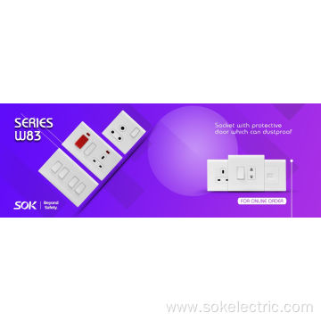 Classic White electrical switches 500W LED Dimmer Switch